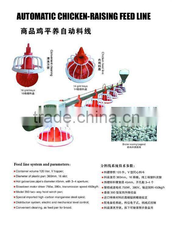 automatic poultry equipments of pan feeding system for broiler and breeder