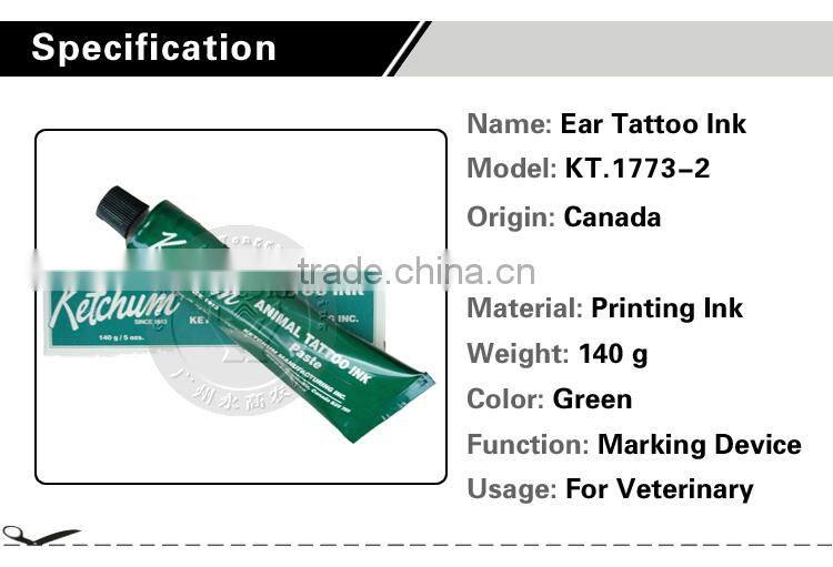140g Green Animal Tattoo Ink for Veterinary Animal Tattoo Ink
