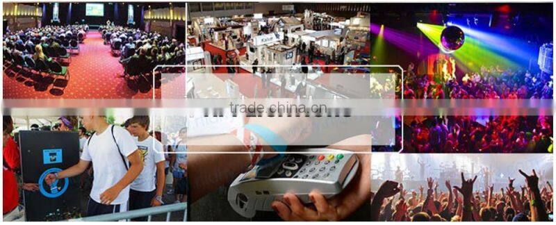 13.56Mhz access RFID Silicone wristband with Dia 55mm 65mm 74mm