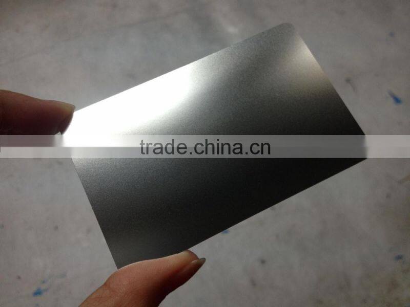 Mirror surface metal visiting card/ name card/ business card with aluminum effect