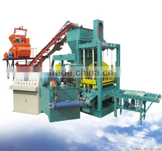 sri lanka QT4-15B brick making machine,hot selling hollow block making machine,color paver brick machine