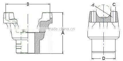 2015 High quality drive shaft center bearing, end yokes with CE