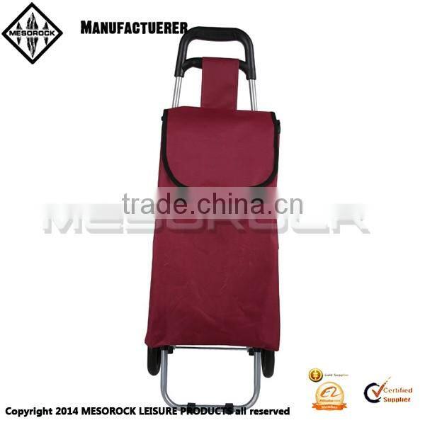 Lightweight wheeled trolley folding shopping cart foldable trolley bag