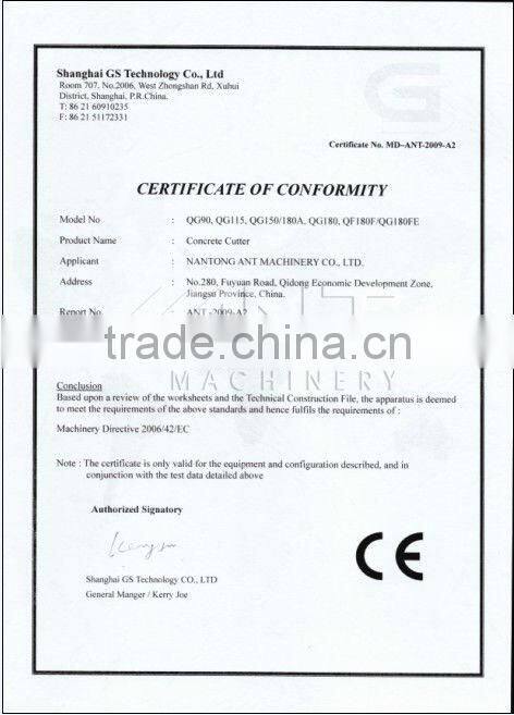 Concrete Road Cutter QG180