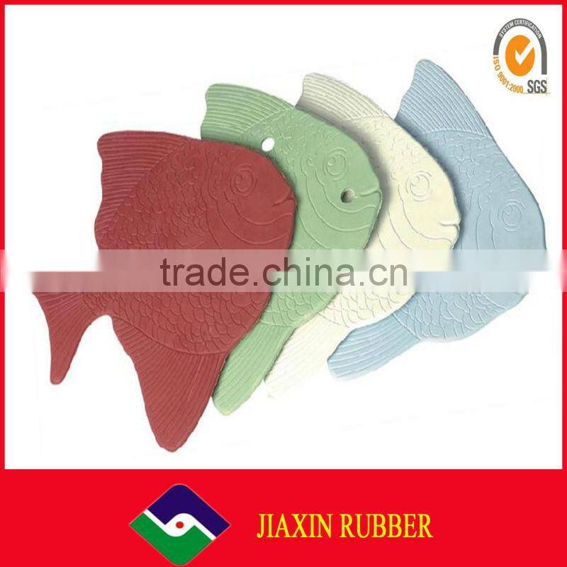 2014 Promotion multicolor square shaped cup glass silicon mat