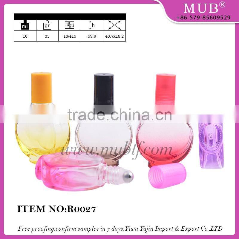 R0035 roll bottle glass bottle aluminum perfume bottle wholesale