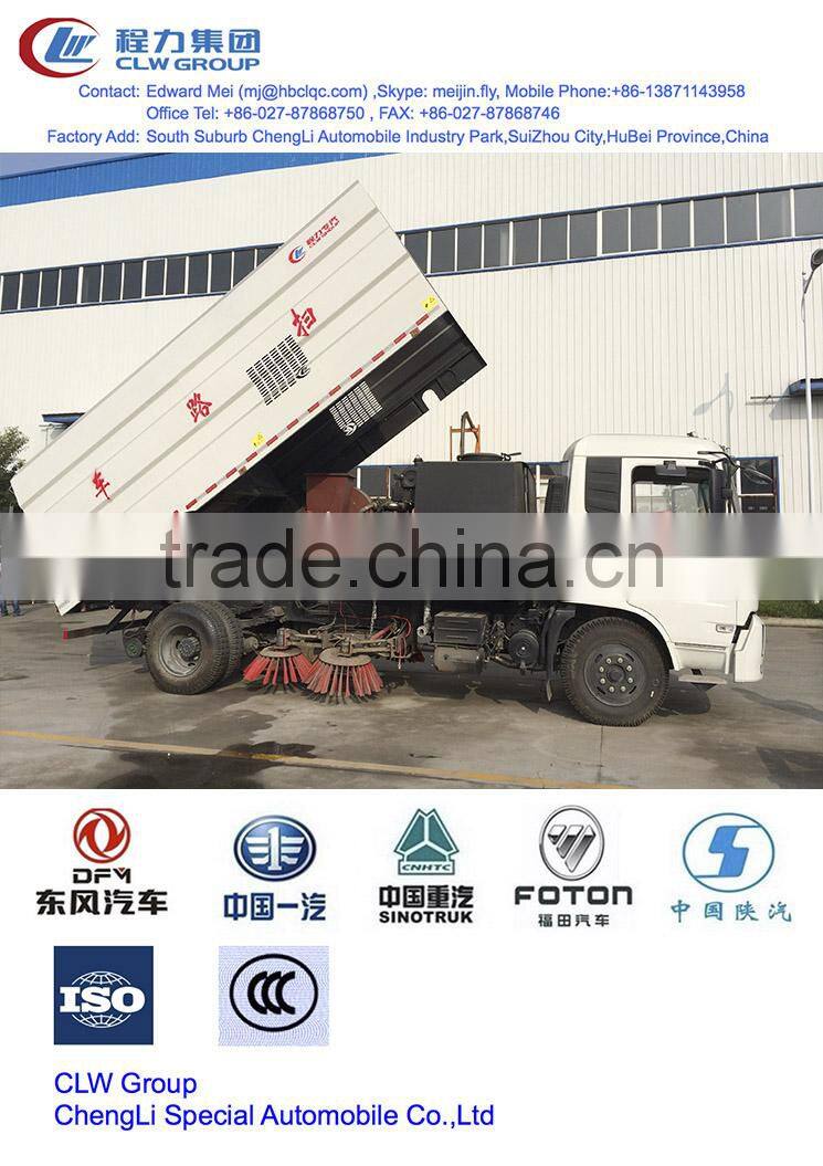 dongfeng pto road sweeper 8 m3