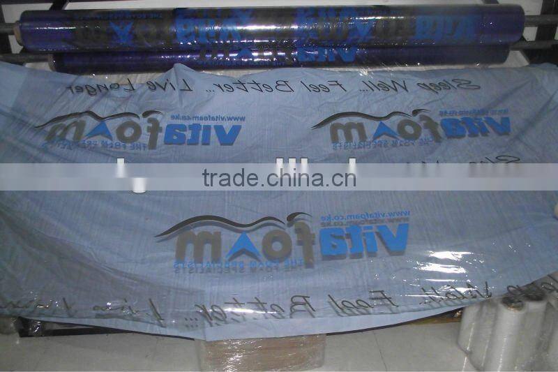 mattress wrapping printed plastic film in roll
