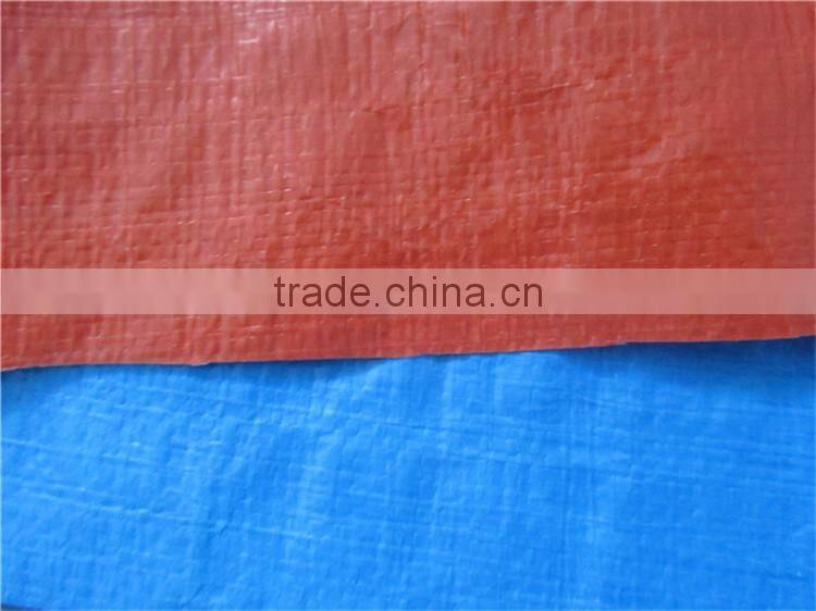 waterproof plastic cover blue orange pe trapaulin for truck cover