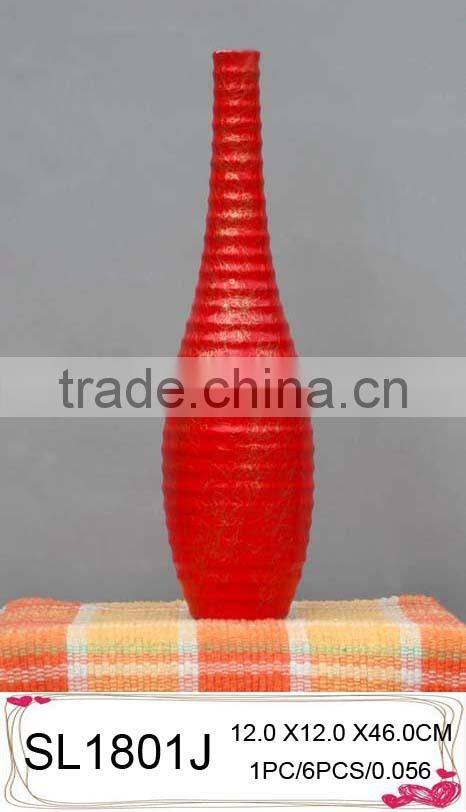 2015 new fiberglass modern vase flower vase for decoration