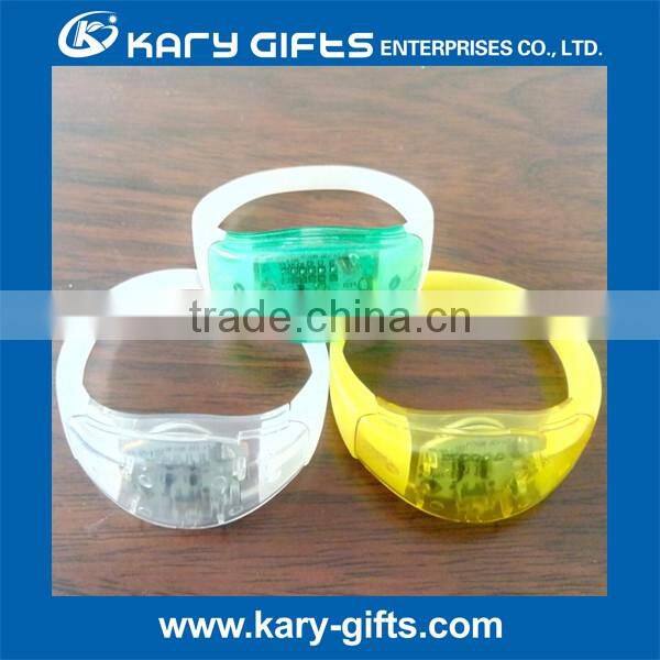 Event Party Used Voice Control LED Bracelet Flashing LED Wristband