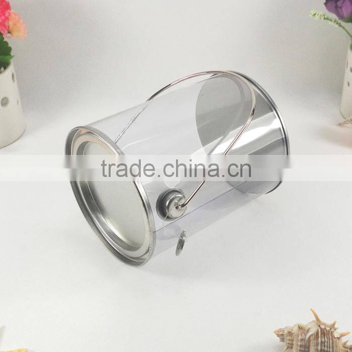 Empty PVC tin can for food use