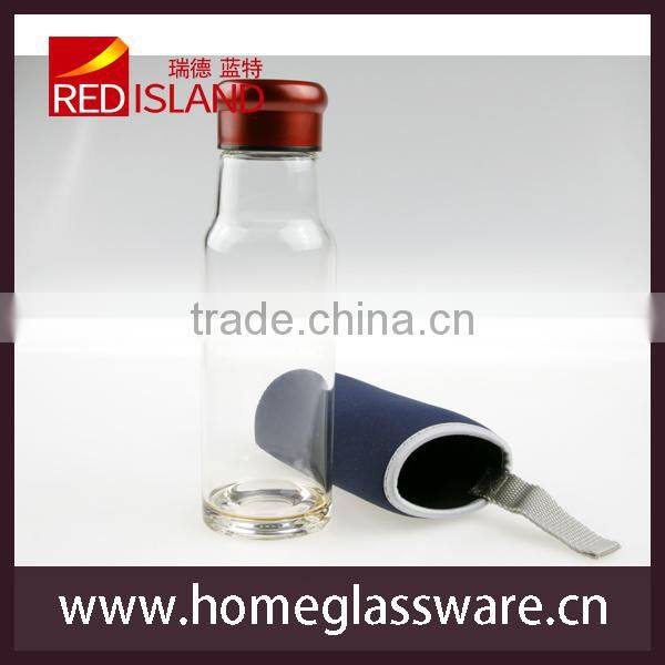 Glass Water Juice Bottle Drinking Filter Infuser Home Outdoor Travelling