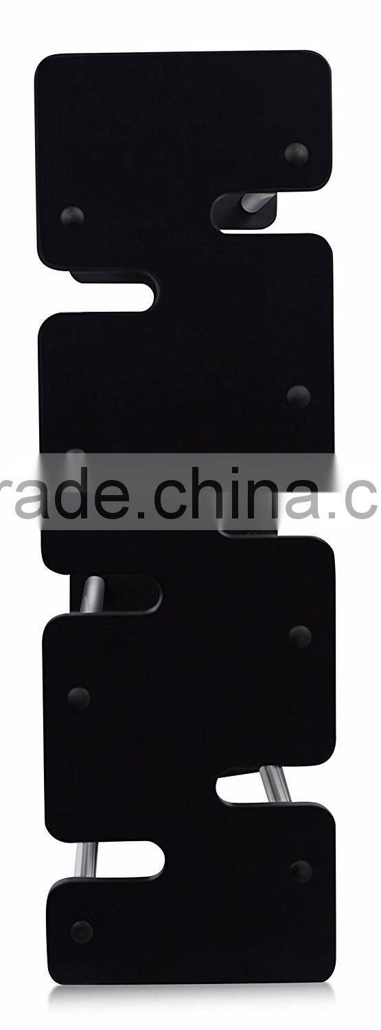 Expandable 4 Tier Free Standing Shoe Rack Stainless Steel Wood Closets