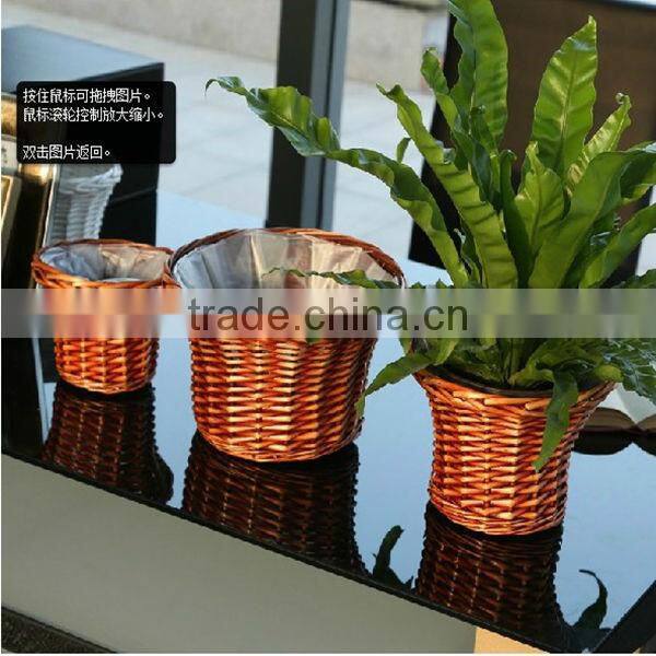 100%handmade craft exquisite wicker decorated flower girl baskets