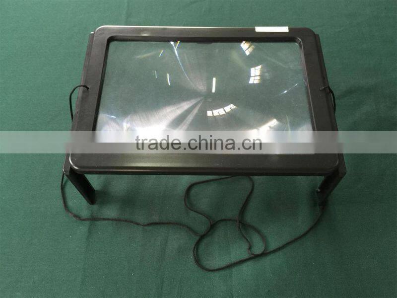 Wood Lighted Stand Magnifier/Read Magnifier/magnifiers with light stand/table stand magnifier
