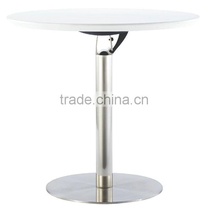 High quality fashion modern outdoor folded ABS top brushed aluminum cocktail table bar table LQ- BT307