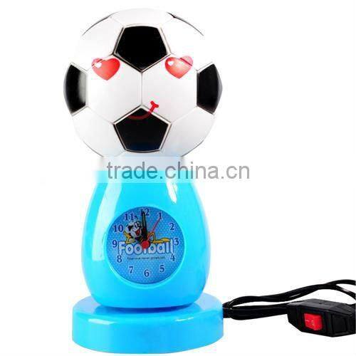 Football shape lamp function alarm clock