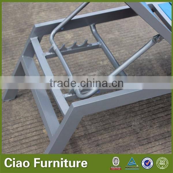 outdoor furniture liquidation PVC wood lounger