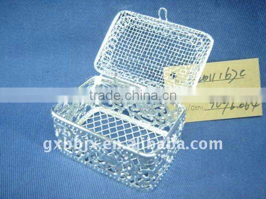 Rectangle silver wire cute seasonal packaging box