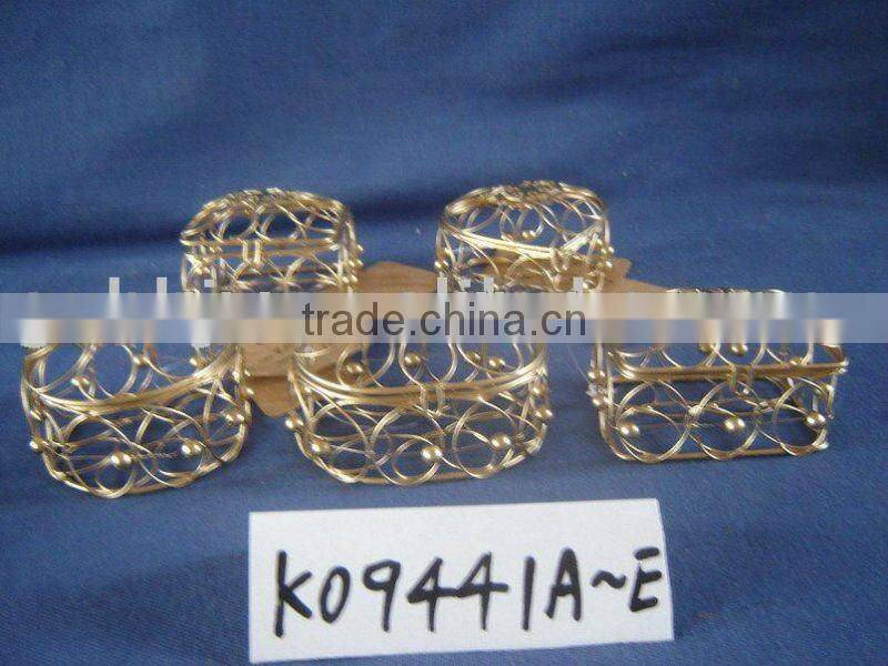 Gold iron bead wire gift & sundries storage box