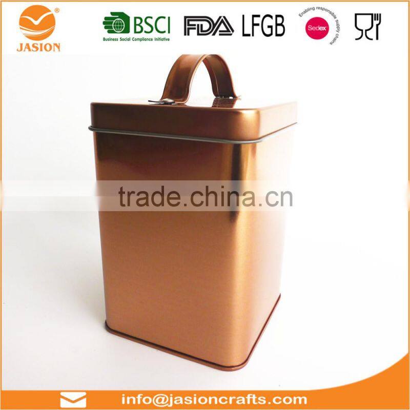 SET0653 set of 5 hot sale Europe golden printing kitchen bread tea coffee sugar biscuits storage set