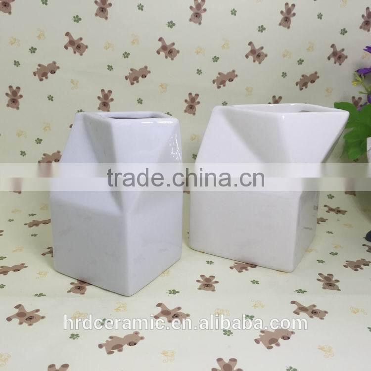 Cheap New Products Ceramic porcelain milk sugar pot