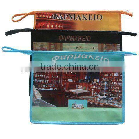4C filming printing shopping bag with metal circle
