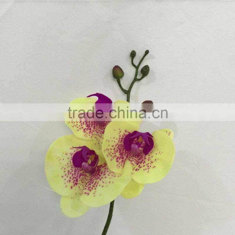 3 flower heads orchid flowers for room decor