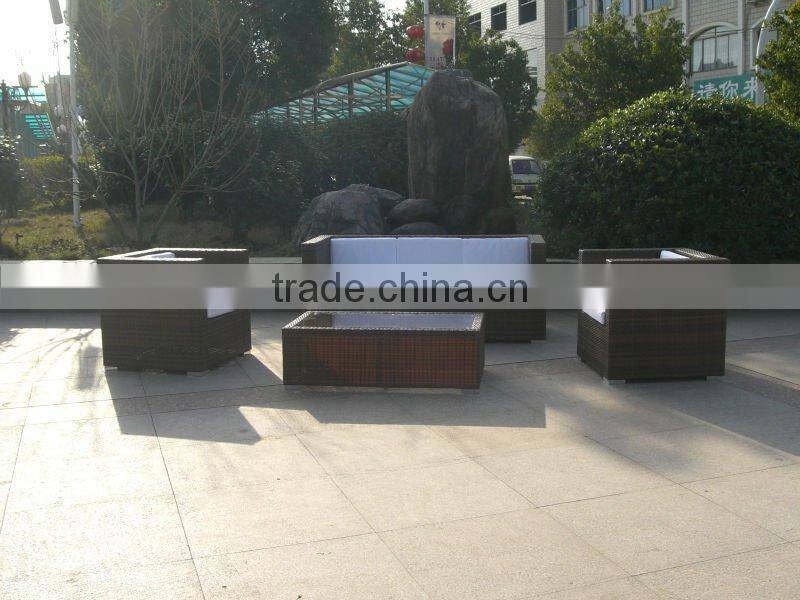 classic modern poly rattan sofa set