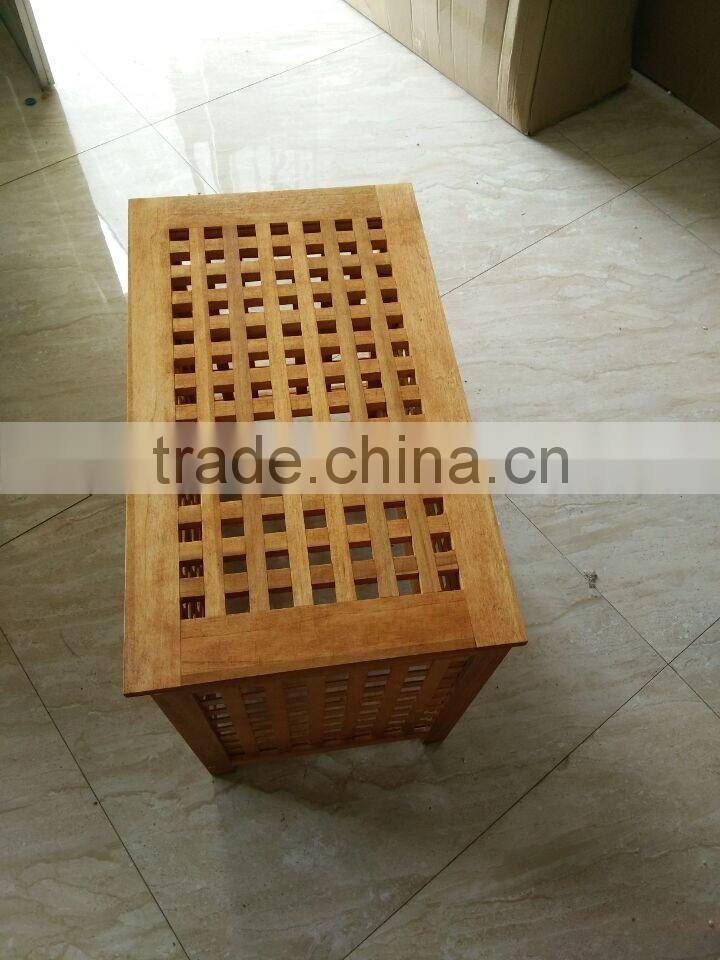 Factory direct supply Wooden laundry basket