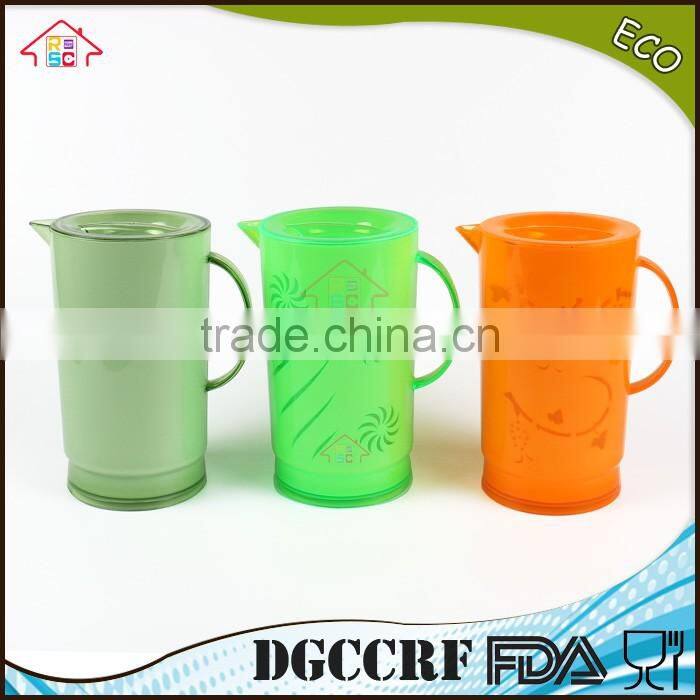 NBRSC set of 5 pcs Plastic Cold water jug ps water kettle Hollow drinking bottle PP pot double layer watering can