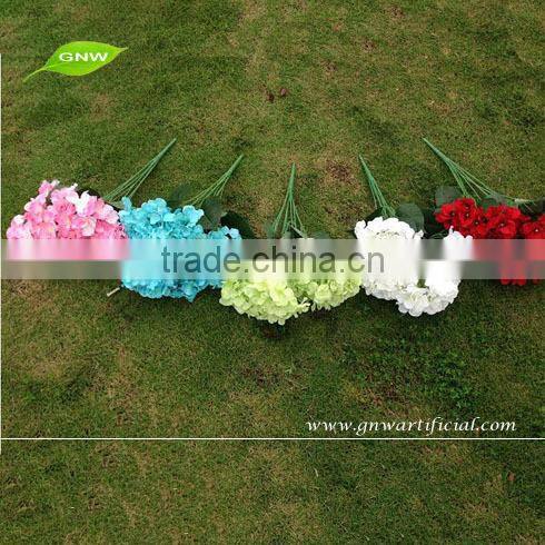 FLH701-1 artificial silk flower petals hydrangea for wedding centerpiece decoration