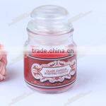 80ml 250ml 350ml glass wax jar glass candle holder with mushroom lid