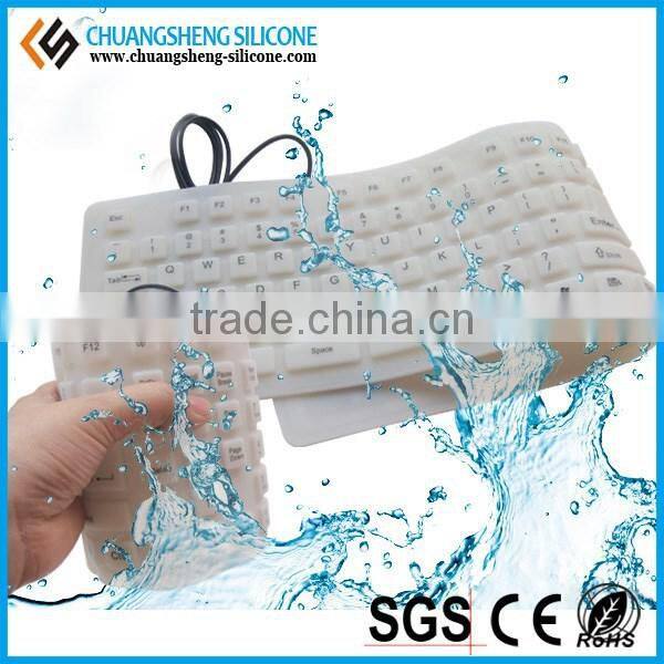 FLEXIBLE AND SILENCE USB SILICONE KEYBOARD IS ON SALE