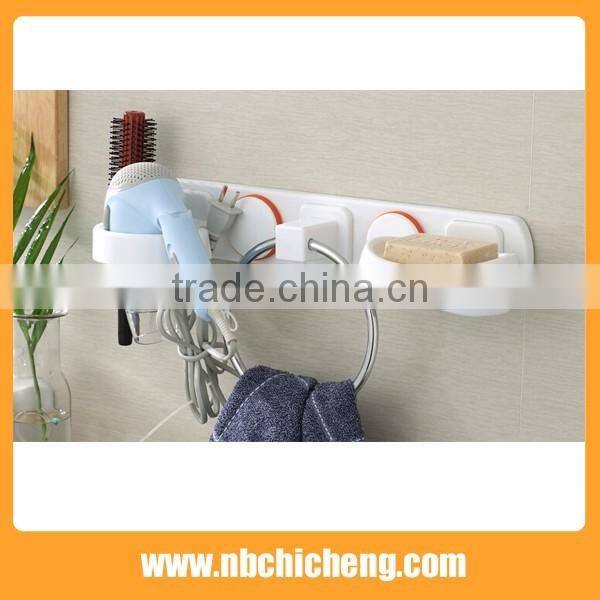 2016 hot selling bath accessories shelf plastic bath holder with suction cup