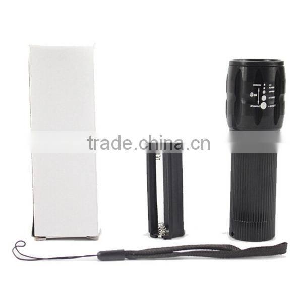 China suppiler brand Portable led flashlight 3AAA battery tactical lantern torch penlight for emergency