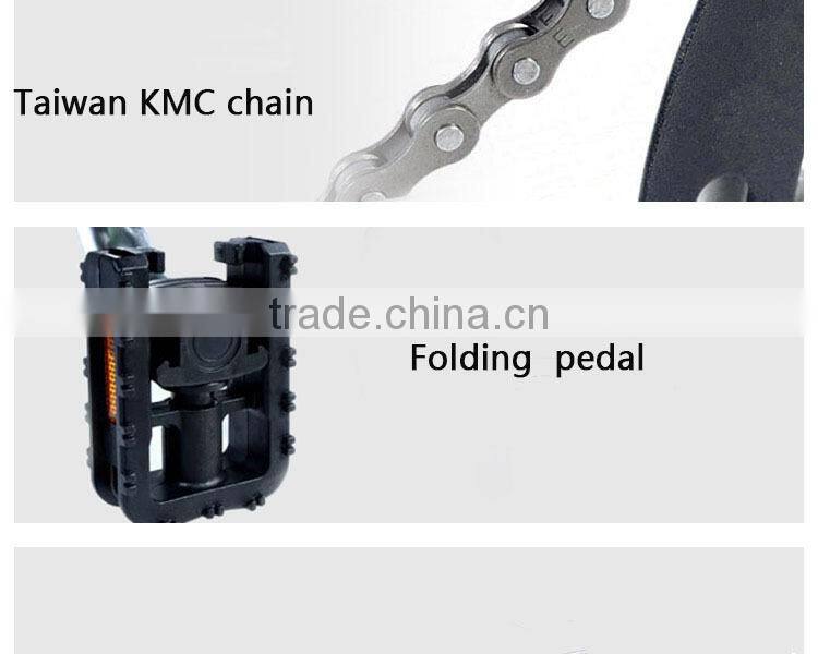 12 inch electric folding bicycle with brushless hub motor