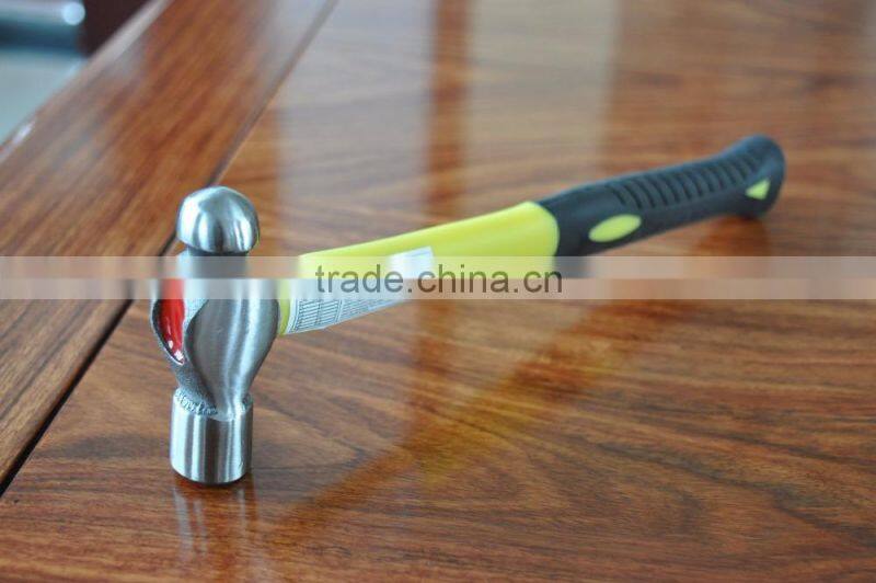 British type ball pein hammer with fiberglass handle