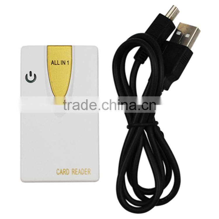 USB 2.0 card reader-can read and write CF/XD/SD/MMC/MS/T-Flash card