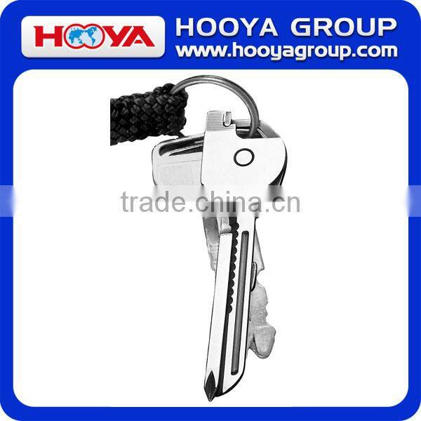 Stainless Steel 6-in-1 Key Ring Multi-Function Key Carry Tool/ Key Knife Tool