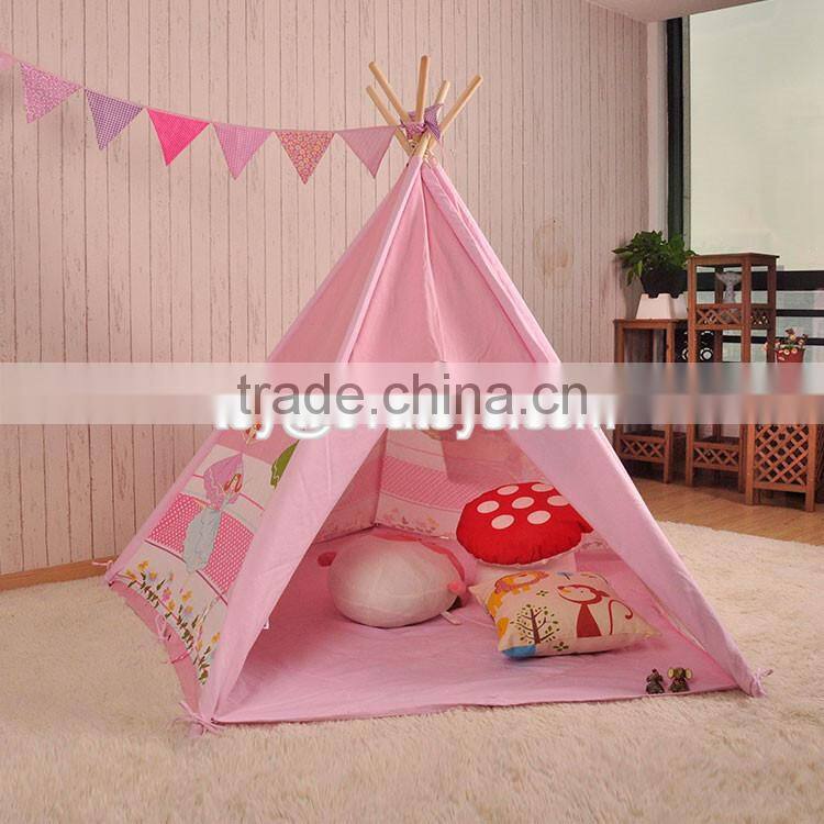 Indoor large playhouse toddler play tent most popular Indian toy teepee toddler play tent W08L011