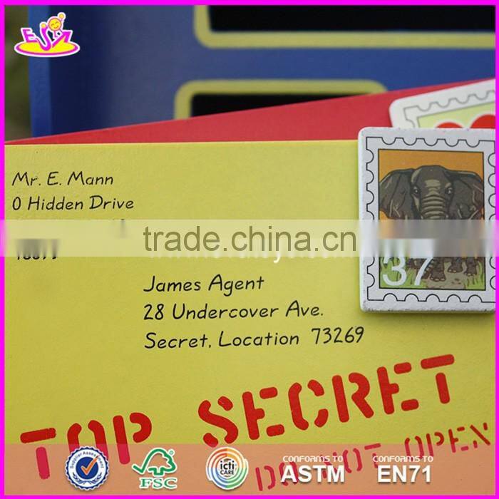 Best design educational toys wooden mail box toy for kids W10D122-S