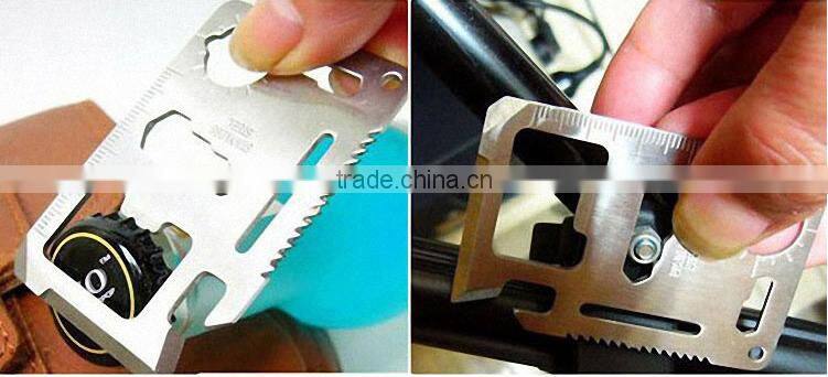 2016 New outdoor 15 in 1 Credit Card Multi Tool
