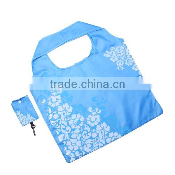 Eco Friendly reusable shopping bag folded into small pattern