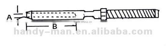 Wire Rope Swage Stud Threaded Terminal