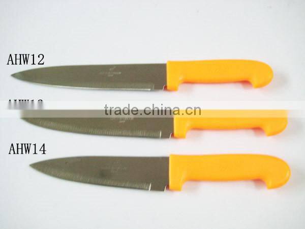2015 kitchen knife set with plastic handle