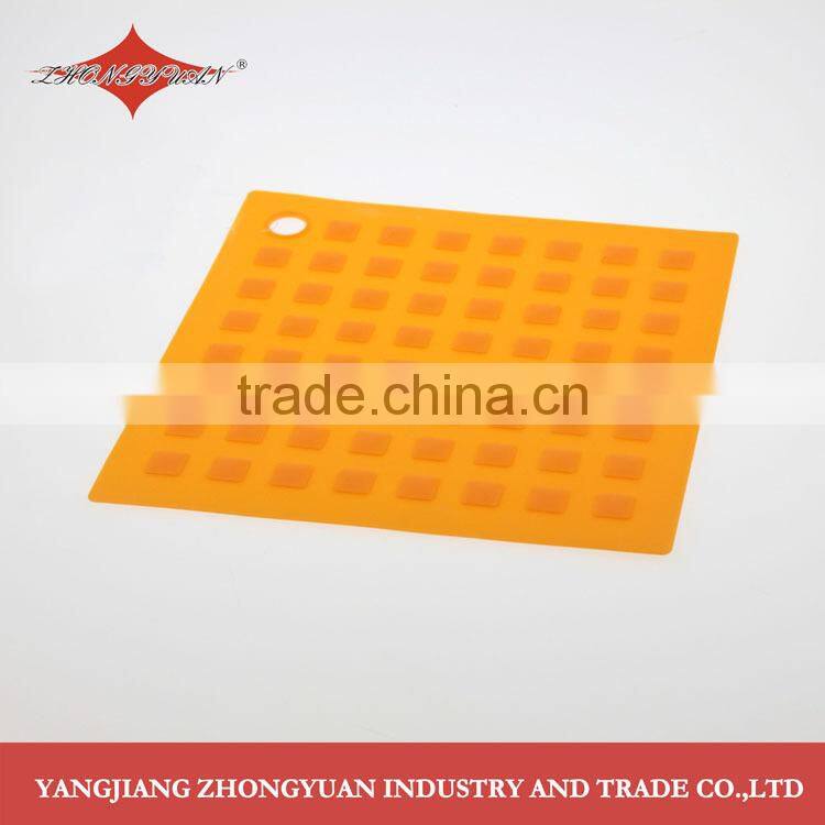 High heat resistant multipurpose square shaped silicone mat, kitchen pad