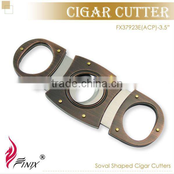 Black Titanium Plated Stainless Steel Custom Cigar Cutter