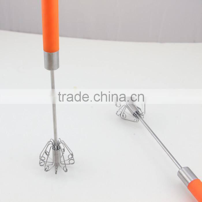 New Easy Kitchen Handle Push Whisk Versatile Egg Beater